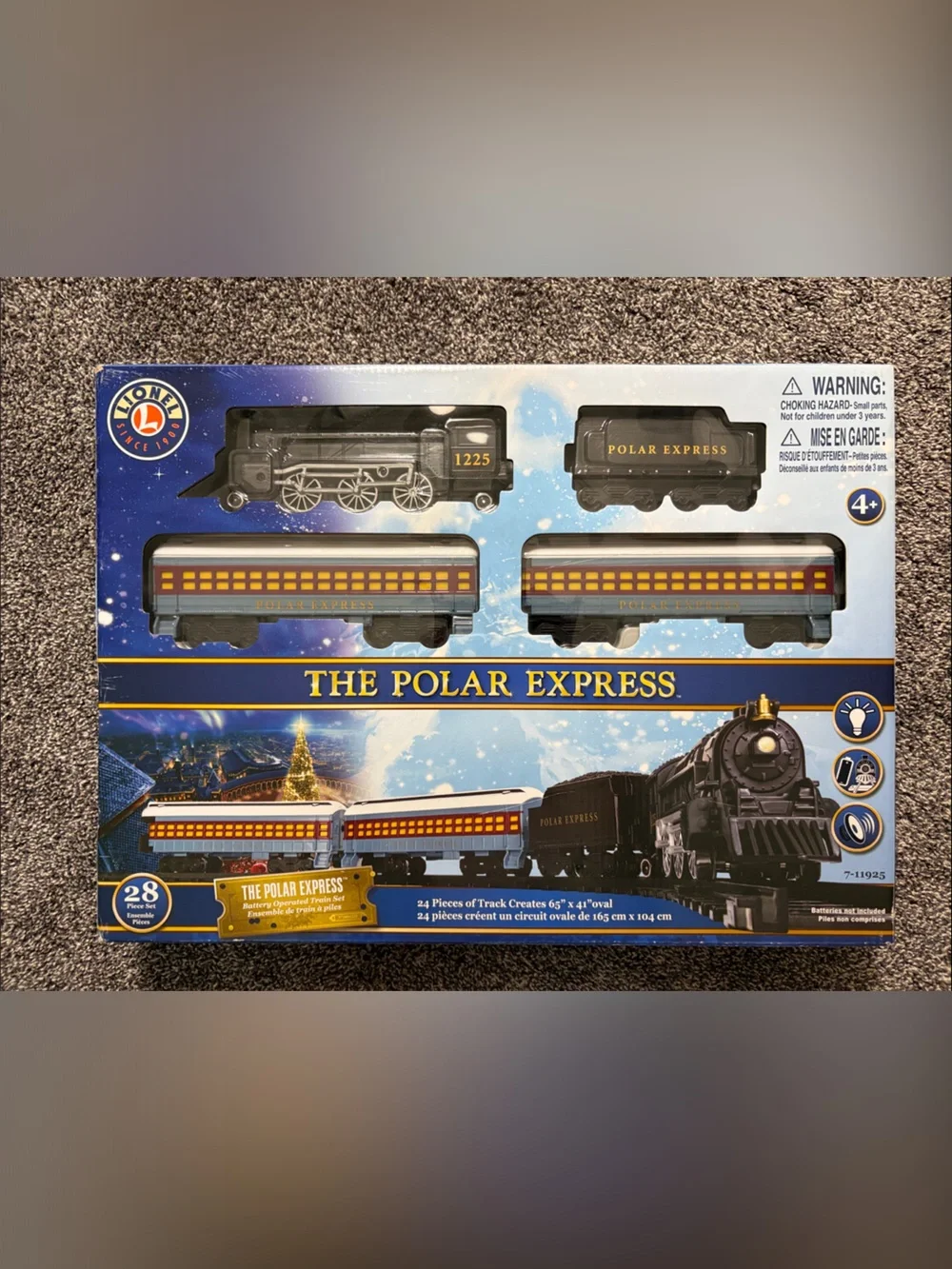 Polar Expresss Train Set - Blue and Gold